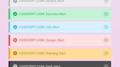 Custom warning Alert Notification using HTML CSS &JavaScript