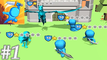 Tiny Kingdom Gameplay Walkthrough Part 1 - Attack The Castle (ios,Android)