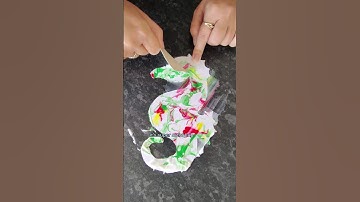 Crafts For Preschoolers | Marbled Art With Shaving Foam Seahorse Edition