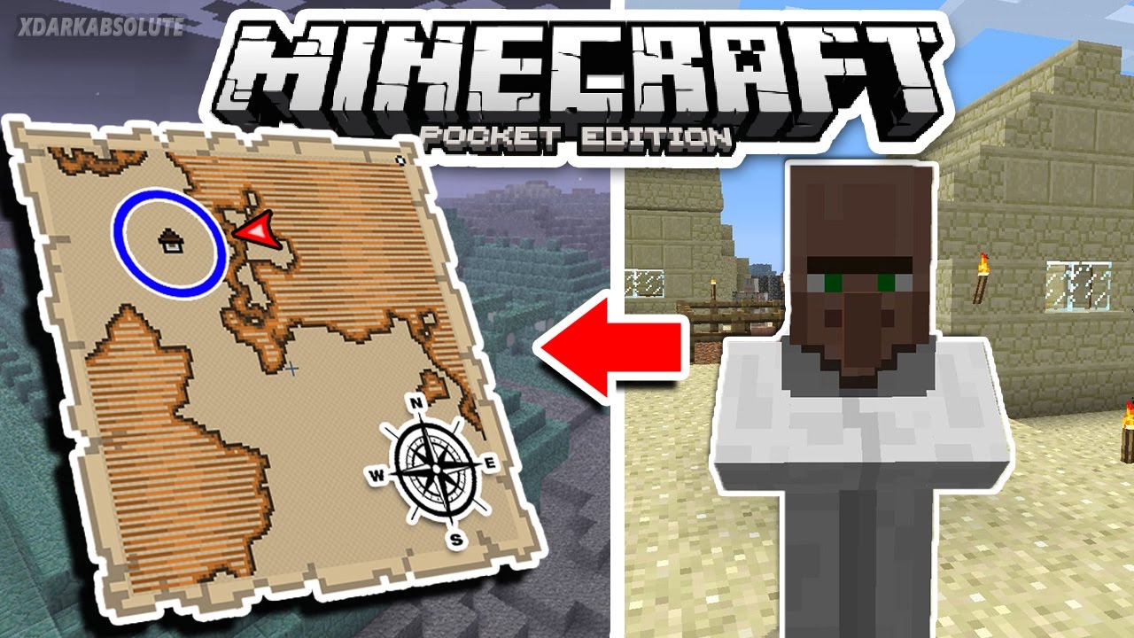 [1.1+] How To Obtain And Use Explorer Maps in Minecraft PE