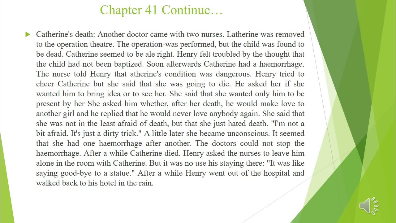 A Farewell to Arms Chapter 4043 YouTube