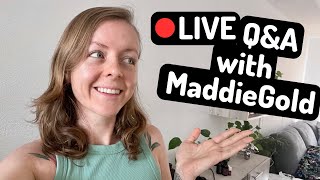 First-Ever 🔴Live Q&A with MaddieGold!