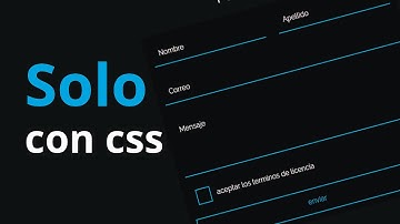 Formulario Material Design | solo con css