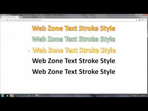 Css text styles - shadow and stroke