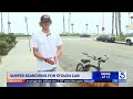 Surfer searching for stolen car in Huntington Beach