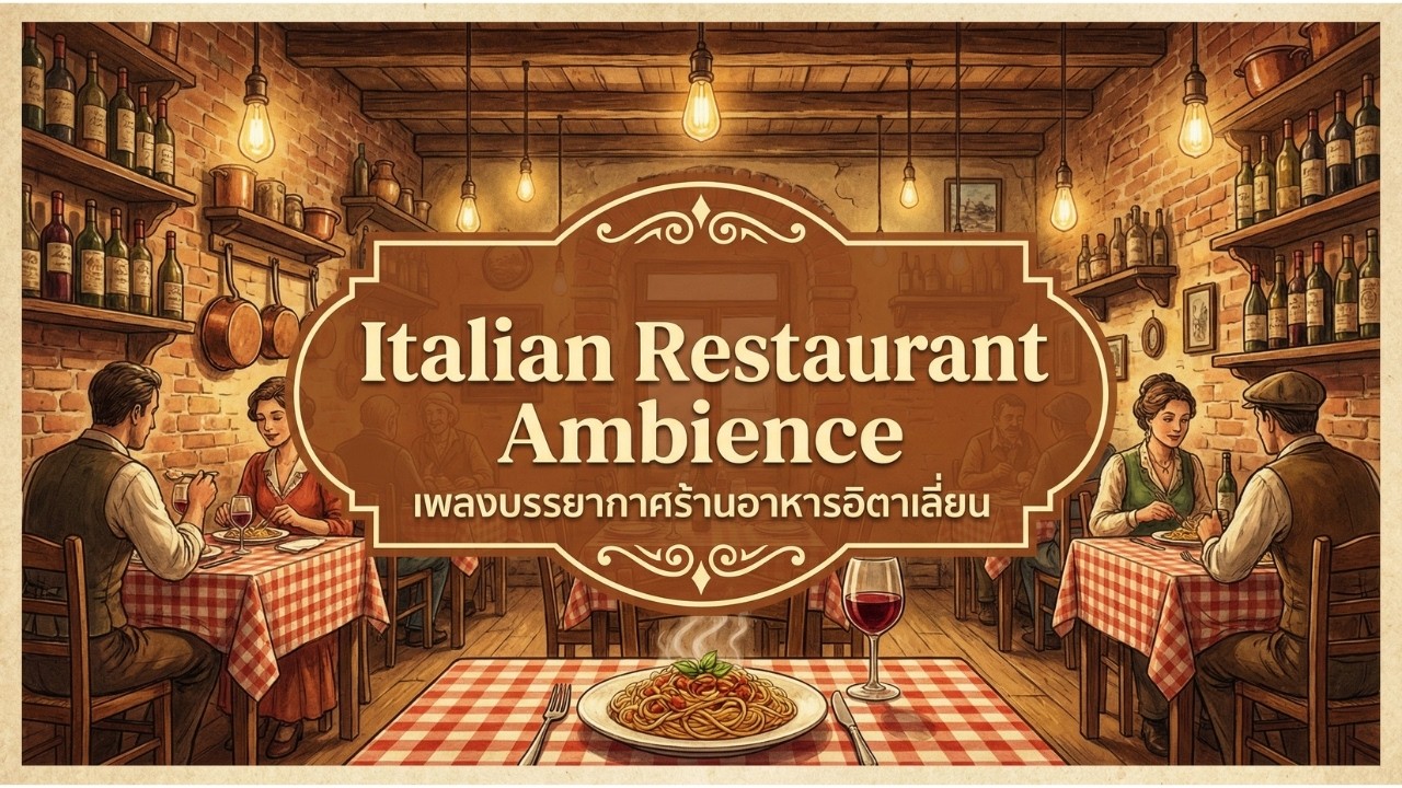 🍝 Italian Restaurant Ambience เพลงเสริมบรรยากาศร้านอาหาร