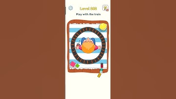 DOP 3 Level 282 Walkthrough - "Play with the train" #shorts