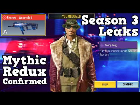 Season 3 Mythic Redux Confirmed! | Snoop Dogg | Miami Theme | COD Mobile | CODM