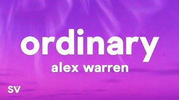 Thumbnail of Alex Warren - Ordinary (Lyrics)