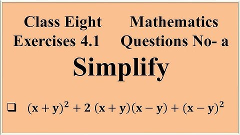 Simplify || Class 8 math chapter 4.1 || JSC math chapter 4.1 || Class eight math chapter 4 || Q no-1