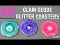 DIY Glam Glitter Geode Coasters ~ Craft Klatch Another Coaster Friday DIY Glam Glitter Geode Coasters ~ Craft Klatch Another Coaster Friday