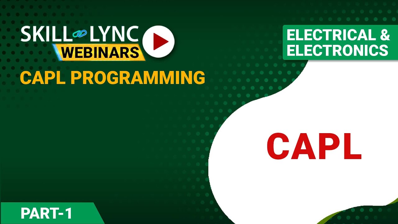 CAPL Programming (Part - 1) | Electrical Workshop - YouTube
