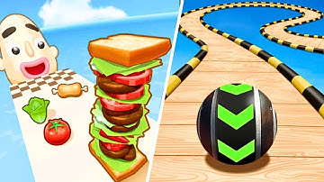 PANCAKE RUN All Levels 🥞🍖🍗 Gameplay Walkthrough Android,ios Part 2 Max Level Update Games