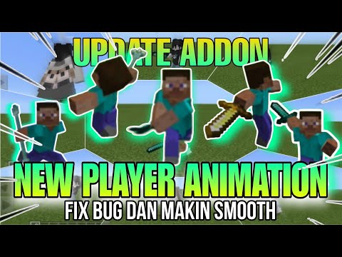 NEW PLAYER ANIMATION V.0.6.6 !! Mcpe Minecraft Mod