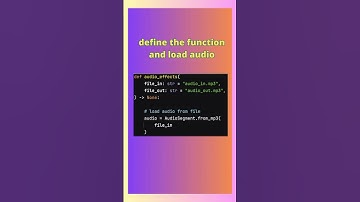 How to apply effects to audio using Python #shorts