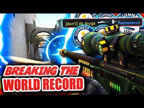 BREAKING THE WORLD RECORD NO SCOPE (CS GO Funny Moments)