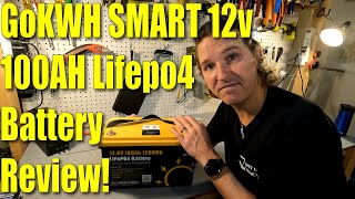 GoKWH 12v 100ah Lifepo4 Smart Battery Review.  Includes Smart LCD and Bluetooth!  Nice! by Off Grid Basement 1,019 views 4 months ago 11 minutes, 5 seconds