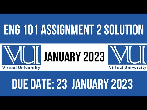 eng 101 assignment 1 solution 2023