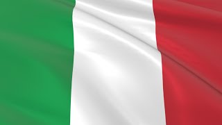 Flag of Italy waving in the wind - Flag animation - Motion background - 4K UHD