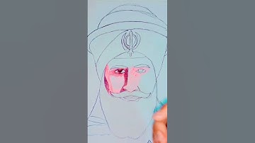 how to draw Baba Banda Singh Bahadur ji drawing part-1 step by step with easy way