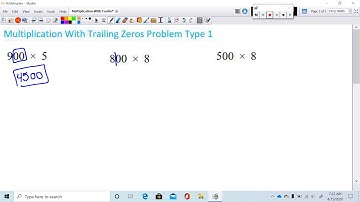 Multiplication With Trailing Zeros Problem Type 1