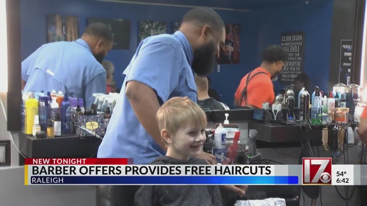 Raleigh barber offers free haircuts just ahead of Christmas YouTube