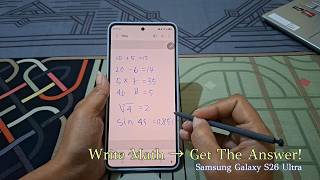 How to Solve Math Equations with S Pen in Samsung Notes (Galaxy S26 Ultra) screenshot 4