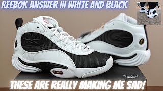 Reebok Answer 3 White And Black - Not Quite Like The OG