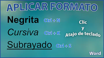 ¿Cómo se activan y desactivan los comandos negrita cursiva y Subrayado?