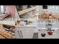SATURDAY MORNING MESSY HOUSE CLEANING, ORGANIZING &amp; PREPPING FOR BACK TO SCHOOL || CLEAN WITH ME