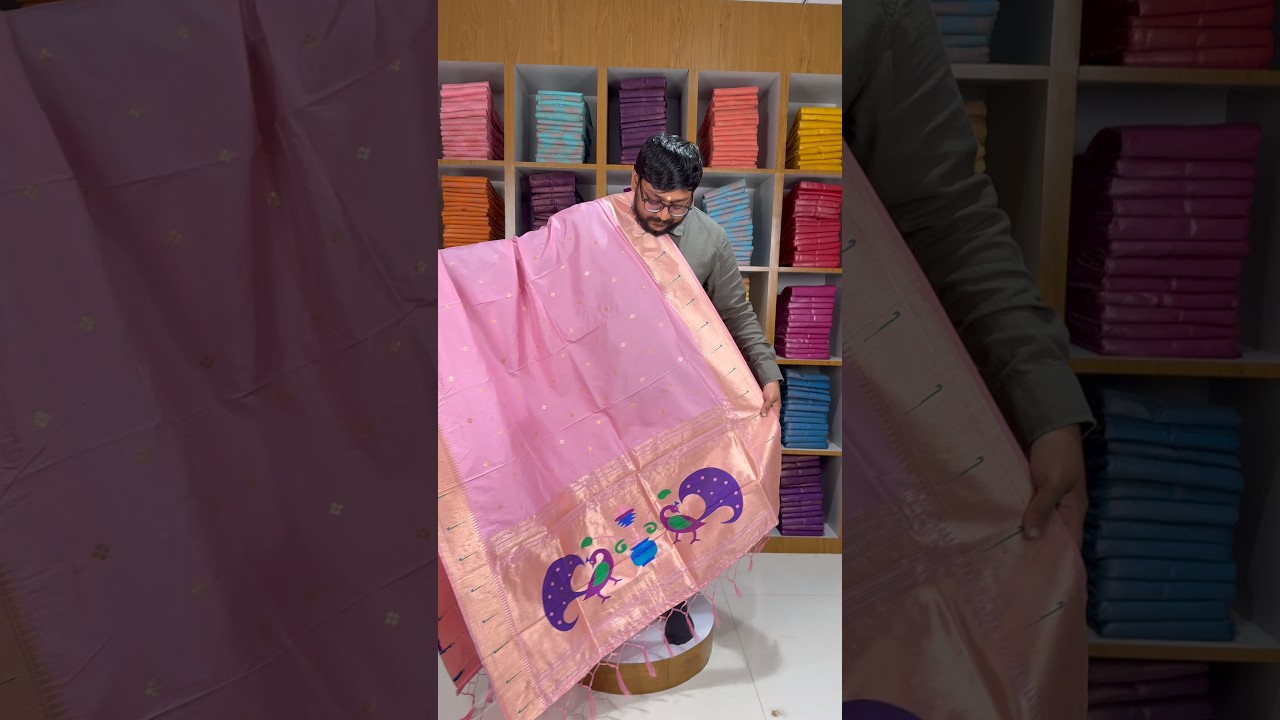 Soft Paithani Silk Peacock Zari Pallu Dupatta | Festive & Wedding Wear