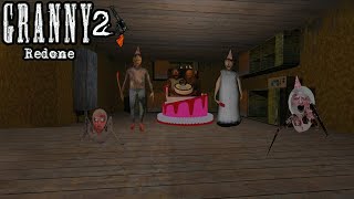Granny 2 Redone Full Gameplay With New Items And New Place With Spider Mom!!!