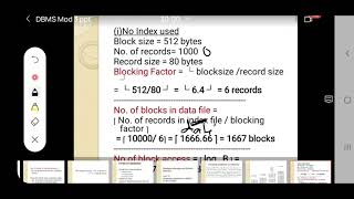 DBMD MOD3 LECT 13 Univ qstns of indexing problem DBMD MOD3 LECT 13 Univ qstns of indexing problem