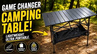 Anbte Folding Camping Table Review | Lightweight Aluminum Adjustable Outdoor Table - we tried it.