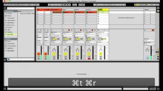 Recording in Ableton's Session view