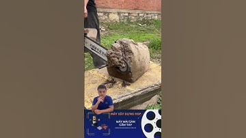 Máy cắt xích cắt bê tông, tảng đá #shorts #betong