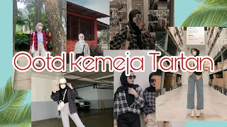 Ootd Hijab kemeja Kotak-kotak || Ootd kemeja Tartan✨