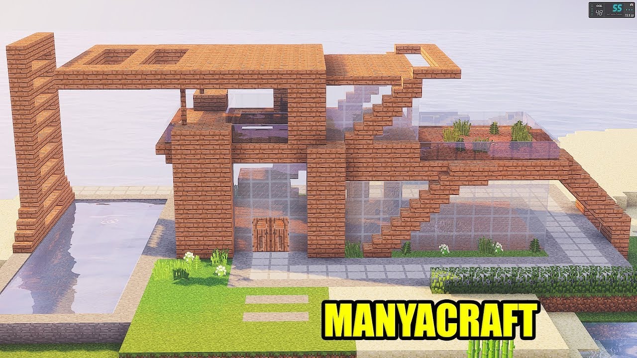 Minecraft Tutorial  Casa Moderna De Madeira 