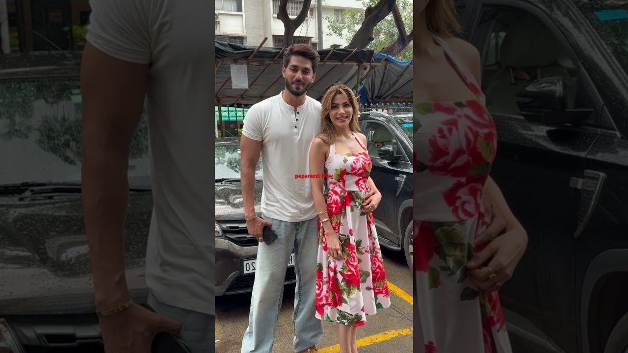 Nikki tamboli with husband  looking beautiful 