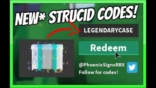 ALL *NEW* STRUCID CODES! *ALL WORKING* 2020 [Roblox]