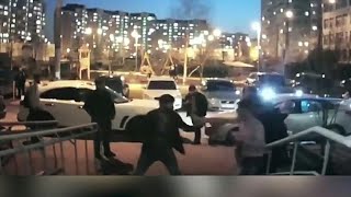 В Москве устроили массовую драку с битами кирпичами и граблями