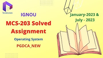 MCS-203 Solved Assignment Jan-23/July-23 || PGDCA_NEW || IGNOU || Dalaltechnologies