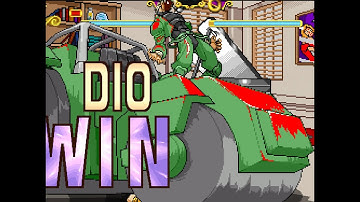 shadow dio [jacket] basic combo  {JOJO MUGEN /ep2/}