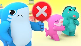 DON’T TOUCH people without asking first, BABY SHARK! - Good Behavior Songs For Kids | Shark Academy