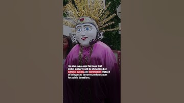 Jakarta to ban Betawi ‘ondel-ondel’ in busking #shorts