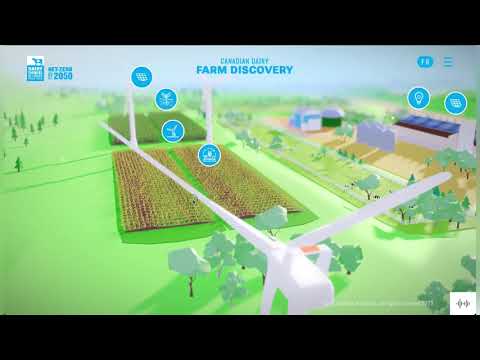 3D virtual Canadian dairy farm experience with Threejs and React Three Fiber - video thumbnail