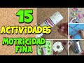 15 actividades de psicomotricidad fina para niños