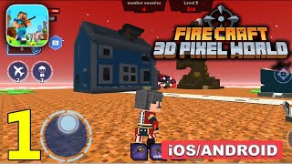 Fire Craft: 3D Pixel World Gameplay Walkthrough (Android, iOS) - Part 1 screenshot 2