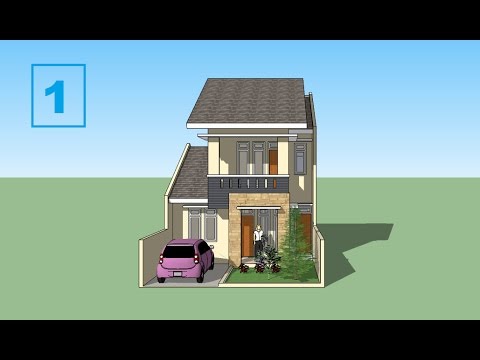  Sketchup tutorial house minimalis design Part 1 YouTube