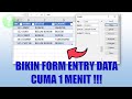 Cara membuat form entry data di excel